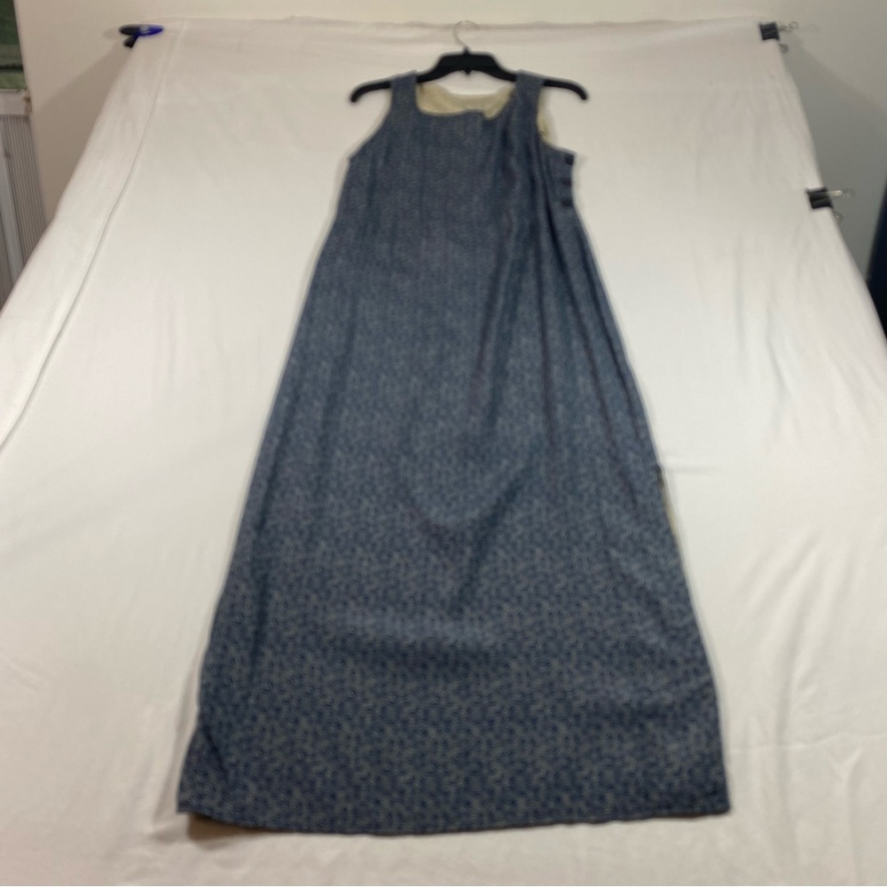 NORTON McNaughton Floral Maxi Dress side opening Med Sleeveless Maxi Dre…